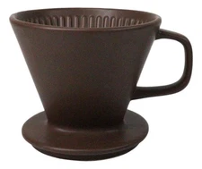 Matte Brown Porcelain Artisan Coffee Maker Pour Over Dripper Filter Cup Part