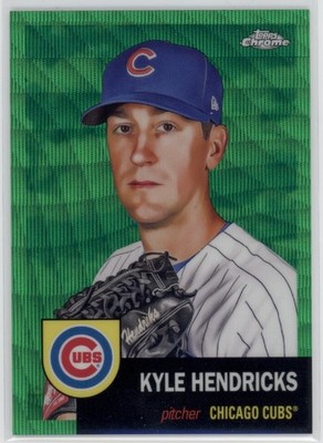 2022 Kyle Hendricks Topps Chrome Green Wave Refractor     58/99    #474 (G719)