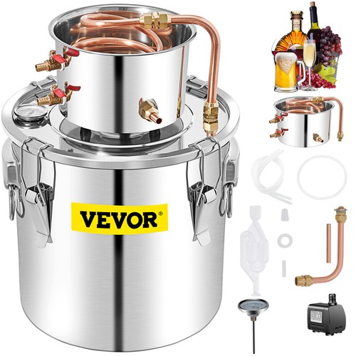 VEVOR Moonshein Still Alkohol Destillieranlage 50L Einzelnes Kondensationsfass
