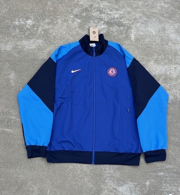 NWT Nike Chelsea FC Blue Full Zip Anthem Jacket Men's Size Large