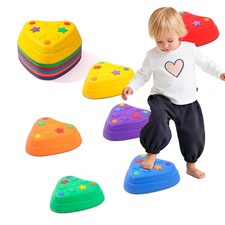 Balance Stepping Stones for Kids   6PCS Heart-Shaped Sensory Stepping Ston