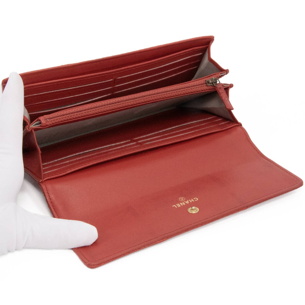 Chanel Python Long Wallet Rare Snake Leather Mate… - image 7