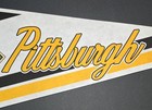 Pittsburgh Pirates Pennant Flag Felt MLB Vintage 1980's  — photo 3