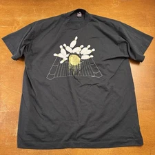 Vintage Screen Stars Single Shirt Mens Stitch Foil Print Bowling 90s