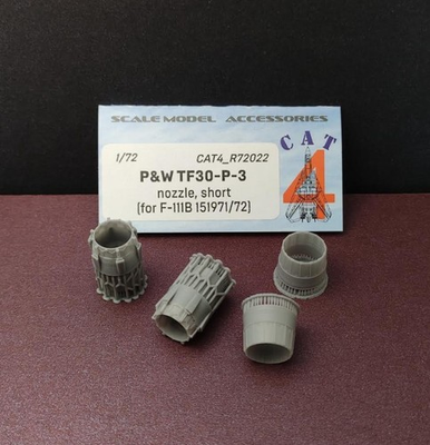 #ad CAT4 R72022 1:72 Pamp;W TF30 P 3 nozzle short for F 111B 151971 72 2pcs $12.98
