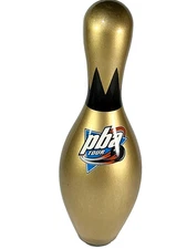 Vintage Brunswick PBA Tour Color Label Gold Wood Bowling Test Pin
