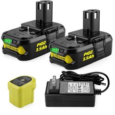AYTXTG 2Pack Ryobi 18V Battery P119 Charger P100 P102 P103 P105 P107 P108 P118