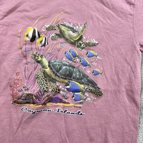 Y2K Vintage Turtle and Fish's Cayman Island Animal Print Shirt 2005 Size Small - Bild 2 von 8