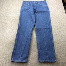 Vintage Wrangler Jeans Mens 35x32 Blue Denim 31MWZ Cowboy Cut Straight Leg USA