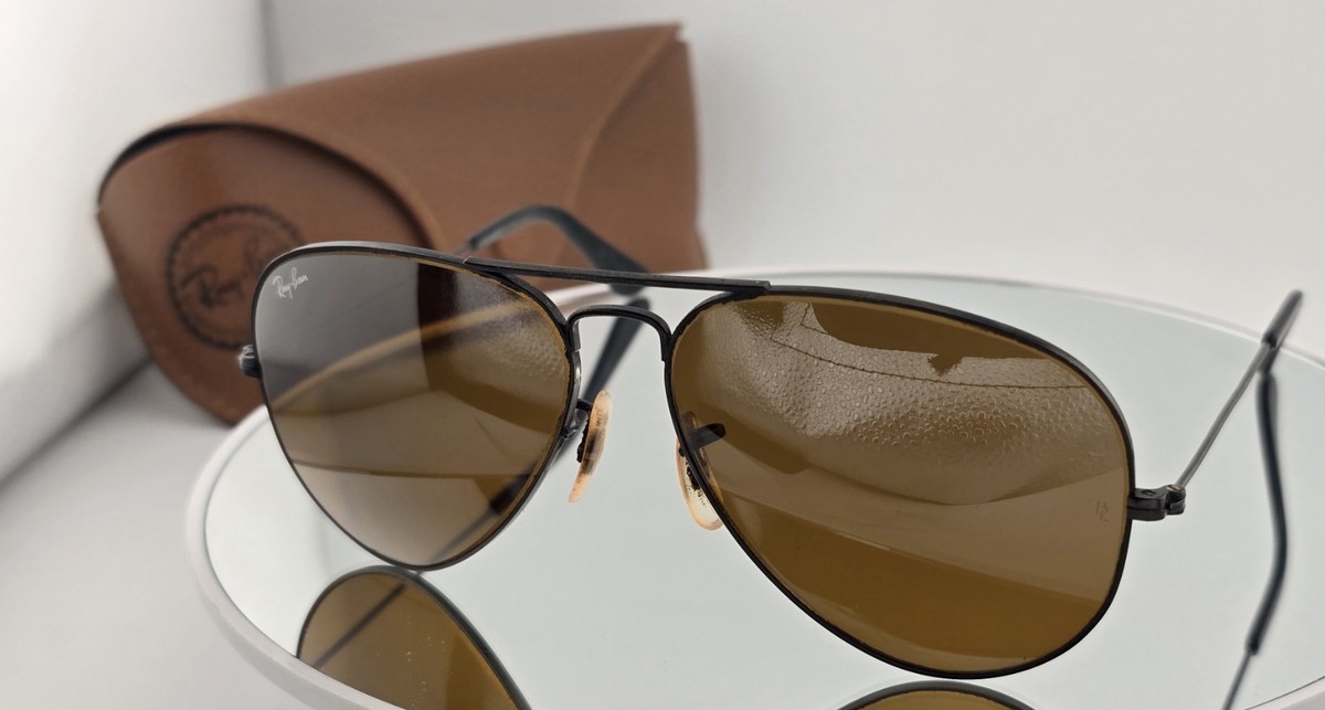 AVIATOR B-15 茶 USA製 58□14 B&L RayBan USA Vintage B&L Ray Ban Aviator Sunglasses 58-14 With B-15 Glass