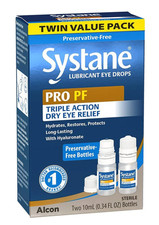 Systane PRO PF Triple Action, Dry Eye Relief. Twin Pack. Exp. 11/2026