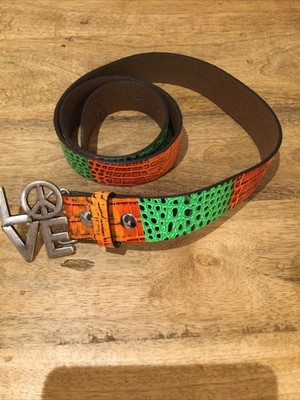 Umjubelt Belt Gr.100    Damen Gürtel  LOVE    Reptillederoptik Leder NEU