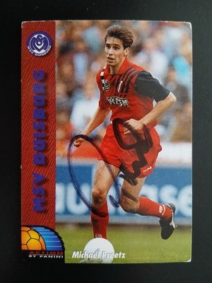 Michael Preez MSV Duisburg Panini/ran 1993/94  212 Unpasted Hand Signed