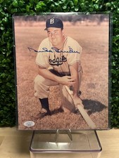 Duke Snider Autographed Dodgers 8x10 Photo JSA Authenticated 