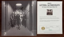 Def Leppard SIGNED Album Card & Tour Edition Vinyl LP Beckett BAS COA Autograph