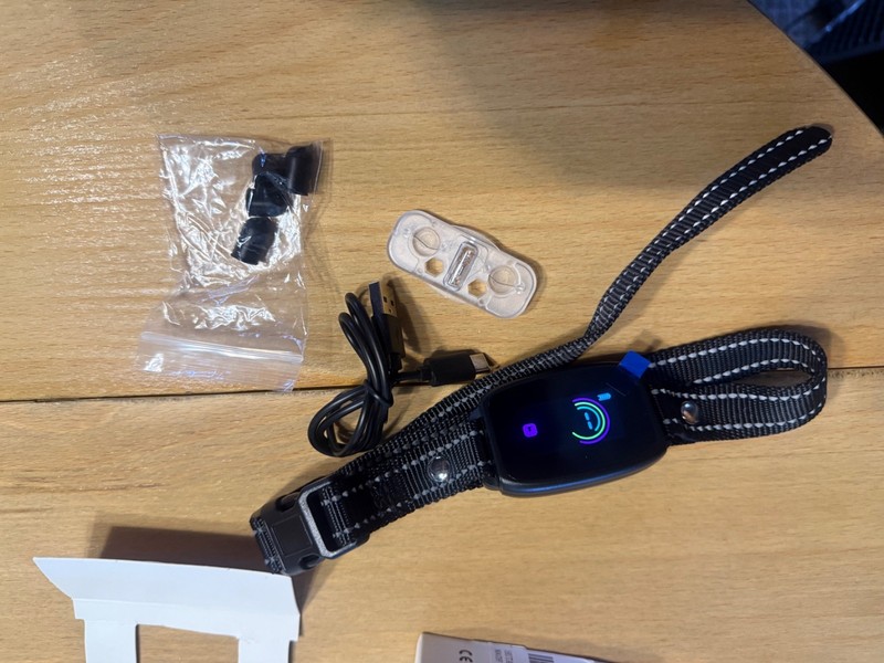 dog bark collar shock and vibration black