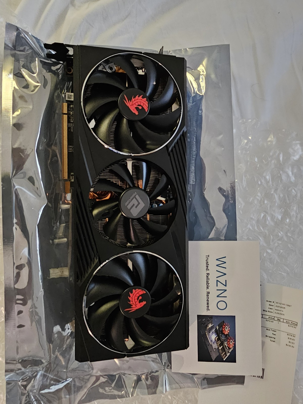 PowerColor Red Dragon AMD Radeon RX 6800 XT 16GB GPU AXRX 6800XT