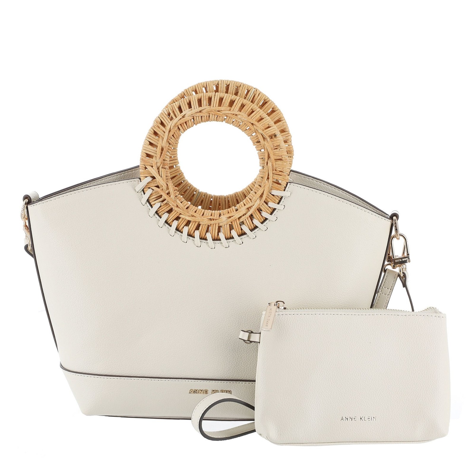 Сумка-тоут Anne Klein с круглой ручкой и съемным ремешком Pebble 13290₽