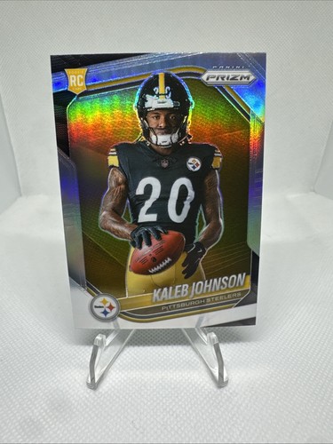2025 Panini Prizm Kaleb Johnson Silver Prizm Variation RC #436 Steelers