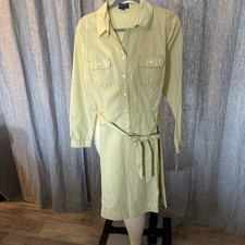 $149.00 PENDLETON BUTTON Down COTTON Shirt DRESS with BELT Women size 12 NWT