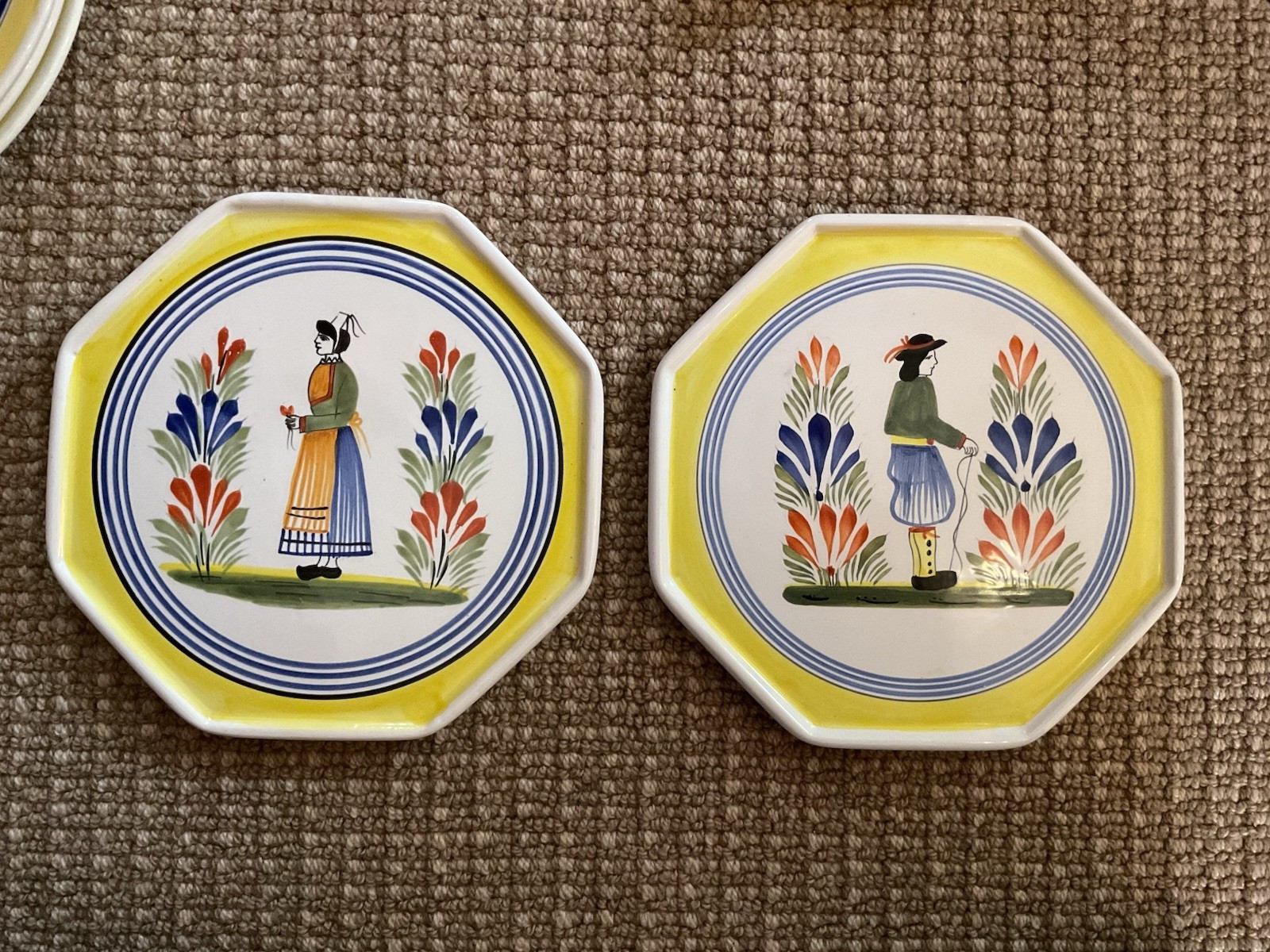 Henriot Quimper Set Of Plates