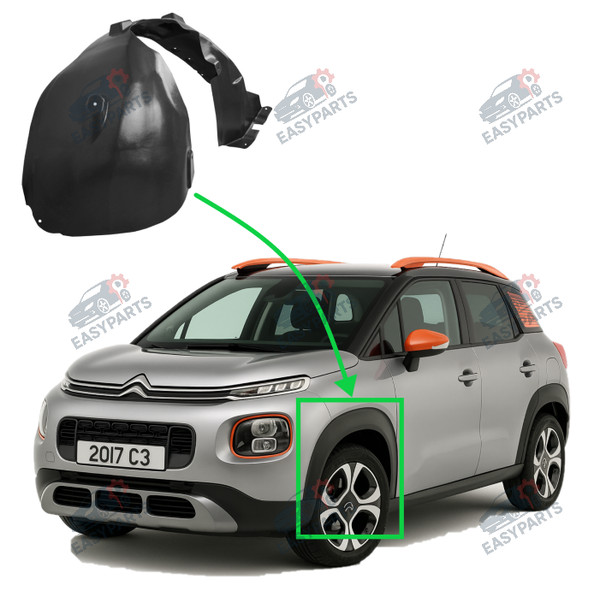 Radlauf StoßStange Vorne Links FüR Citroen C3 Aircross Ab 2017-image
