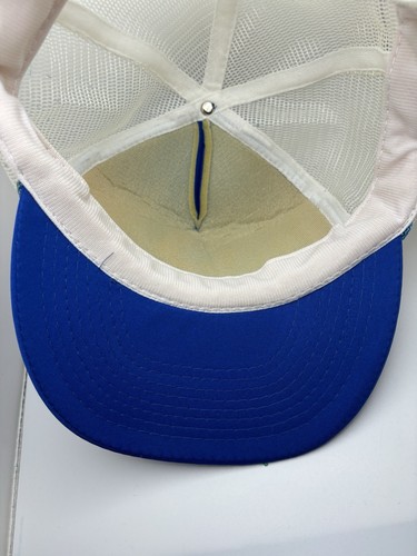 Vintage Trucker Snapback Hat Cap Adjustable Recycle Recycling Blue - Picture 4 of 5