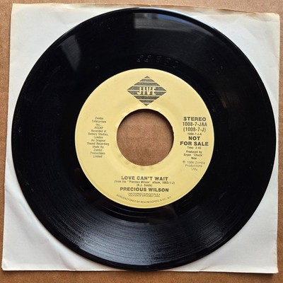 PRECIOUS WILSON Love Can't Wait DJ PROMO 45 7'' Record Vinyl Records