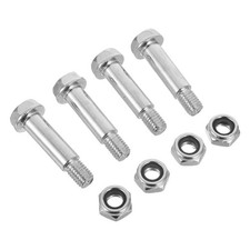 4Pcs Air Compressor Parts Replacement Wheel Bolt Nut Set Durable Silver Iron