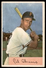 1954 Bowman #91 CAL ABRAMS  Pittsburgh Pirates  VG-VGEX