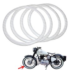 Jeu de 4 jantes murales blanches 19" pour moto BSA Norton