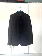 MEN EXPRESS CASUAL SLIM FIT SIZE XS WOOLLEN BLACK BLAZER.