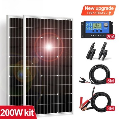 18V 100 200 400W Waterproof New Rigid Solar Panel Controller For Home Charge 12V