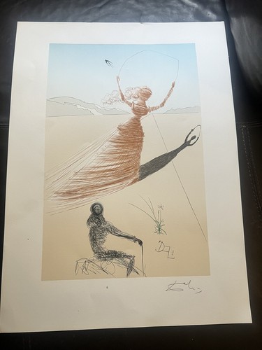 Lithograph Of Salvador Dali Alice In The Wonderland Signed ( The Frontispiece) - Picture 12 of 18