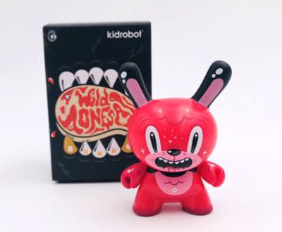 Dunny Kidrobot Wild Ones Series Bubblegum Bear Squink 3/" 2018