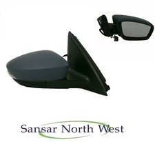 Skoda Fabia Drivers Door Mirror Electric Heated In Primer RIGHT O/S 2014 > ON