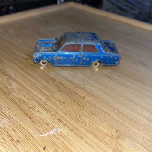 RARE VINTAGE DINKY TOYS 136 VAUXHALL VIVA DIECAST MODEL CAR DARK BLUE 1965 #118 - Picture 2 of 4