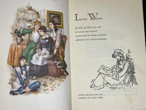 Lot of 7 Junior Deluxe Edition Books HC Little Women Crusoe Captain Courageous - Picture 6 of 10