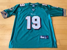 Authentic Reebok Miami Dolphins aqua Brandon Marshall NFL #19 jersey SZ 48