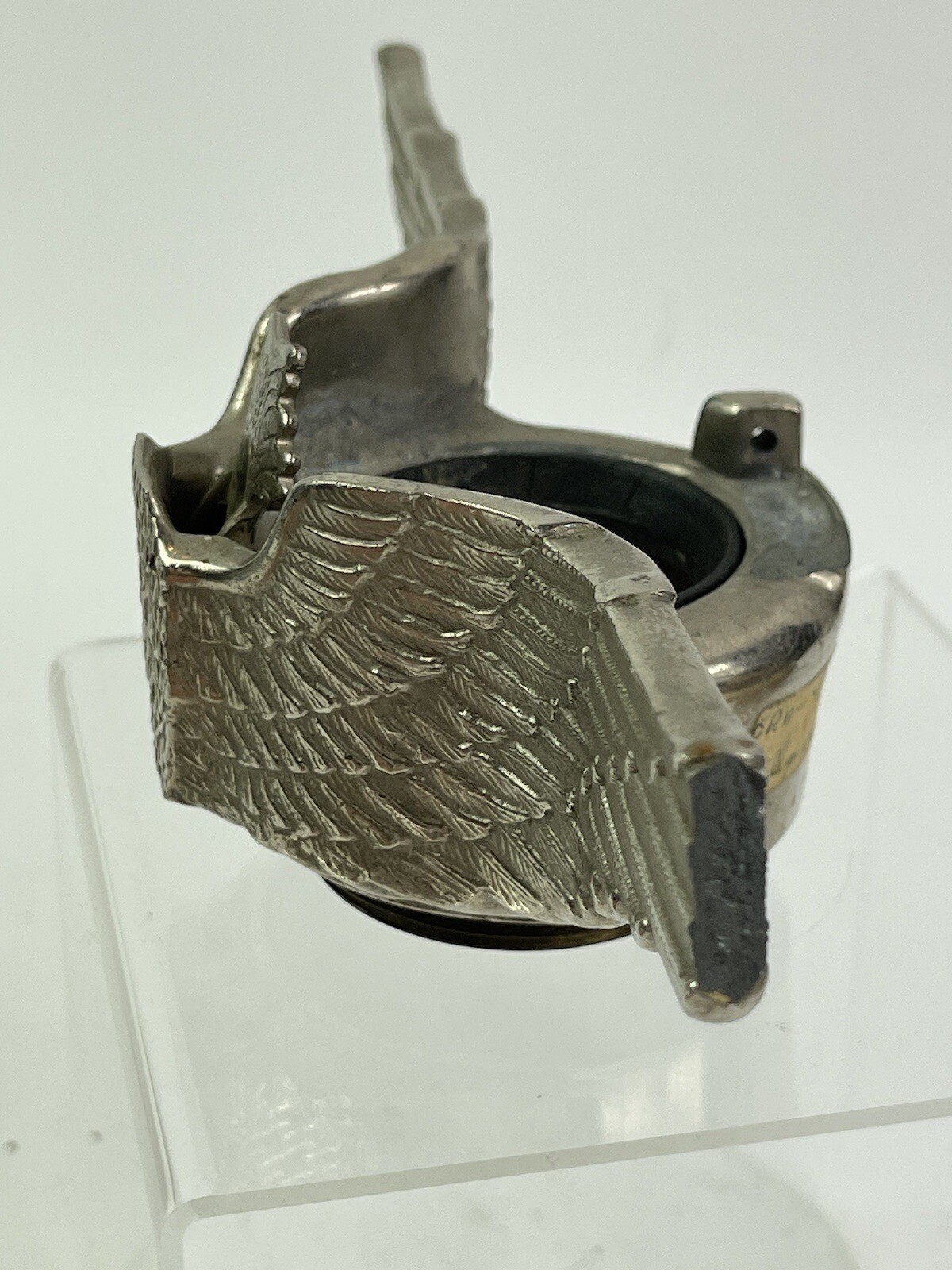 Antique KEYSTONE radiator cap motometer hood ornament metal eagle Heavy