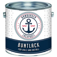 5L - Vernice colorata alchidica 2 in 1 SETA OPACA per esterno in RAL per legno e metallo HLP