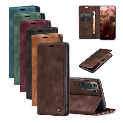  Handy Hülle für Samsung Galaxy S21 FE Case Smartphone Klapphülle 9H Displayglas