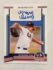 MASON BRASSFIELD 2023 Panini Stars & Stripes 18U NATIONAL TEAM AUTO