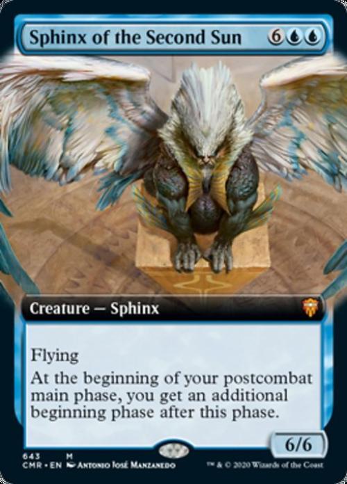 Sphinx of the Second Sun (Extended Art) -Foil Light Play English MTG