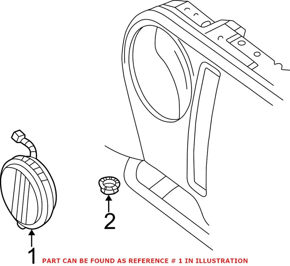 Luz antiniebla delantera izquierda o derecha original OEM Mopar para Jeep TJ Wrangler 2003-2006 Foto 2 de 2