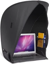 RitzGear Laptop Sun Shade | Portable Compact Anti-Glare Screen Hood, Black 