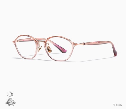 Disney Alice in Wonderland Cheshire Cat Eyeglass Glasses Frame Pale Pink JINS - Picture 2 of 12