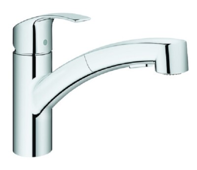 Grohe Einhand-Spültischbatterie Eurosmart m.ausziehb.Dual Spülbrause verchr.