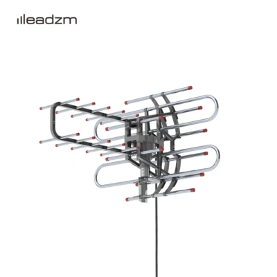 LEADZM 990 mile HDTV 1080P Outdoor Amplified Digital TV Antenna Rotor 360° UHF/VHF Home