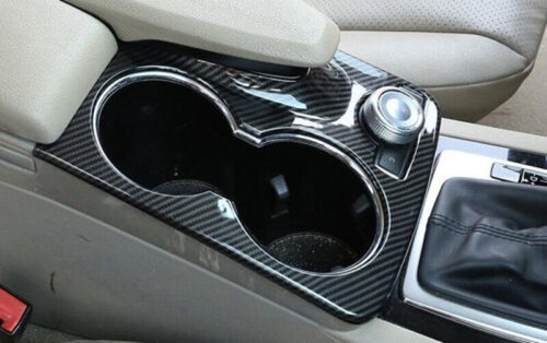 For Mercedes-Benz GLK 2009-15 Carbon Fiber Center Console Water Cup Holder Panel - Picture 4 of 20